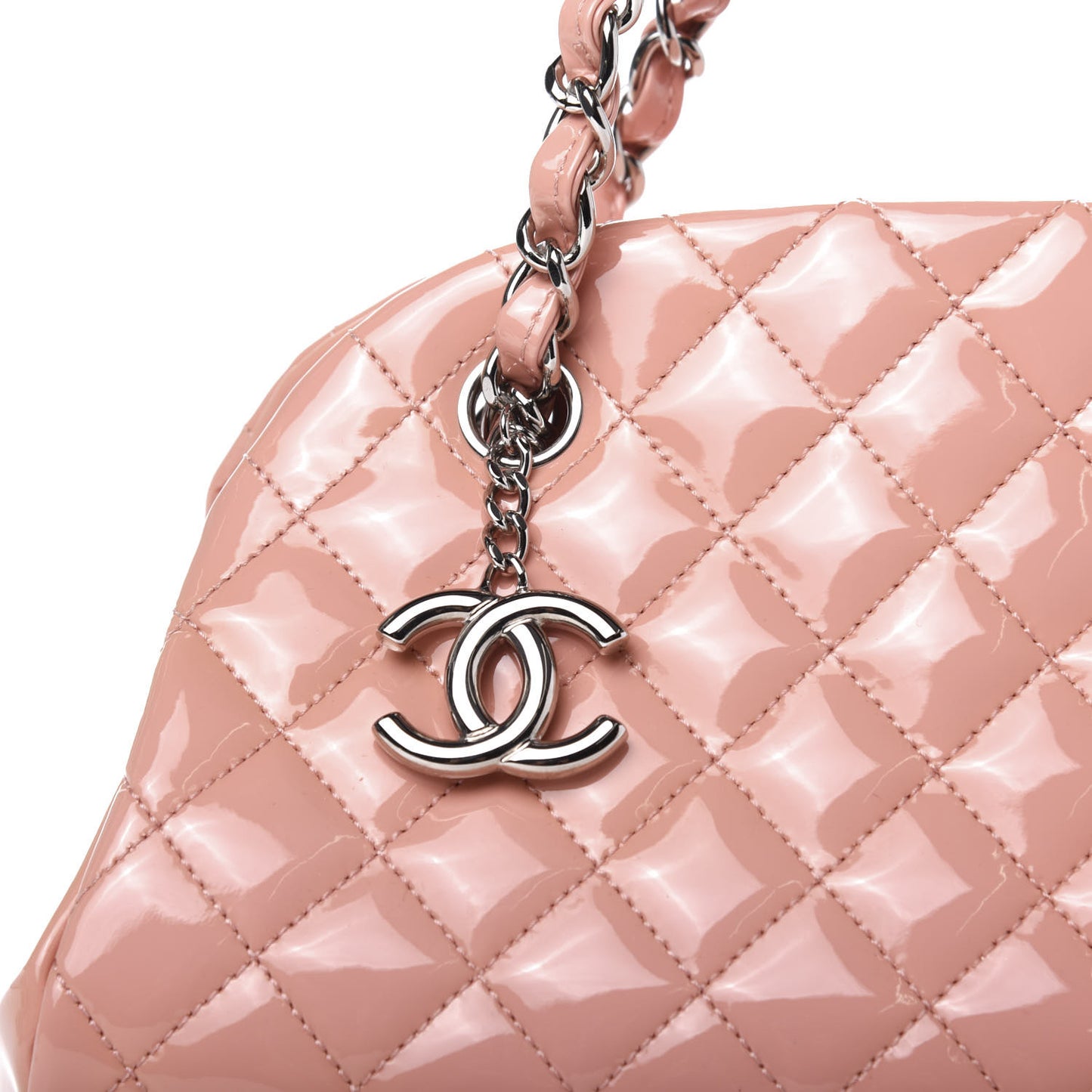 Patent Quilted Medium Just Mademoiselle Pink