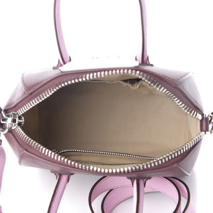 Givenchy Sugar Goatskin Mini Tri-Color Antigona Burgundy Pink White 4 of 10