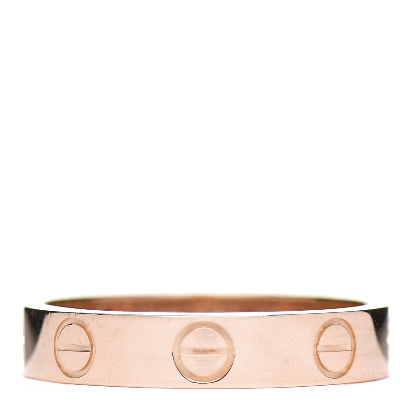 18K Pink Gold 3.5mm LOVE Wedding Band Ring 49 5