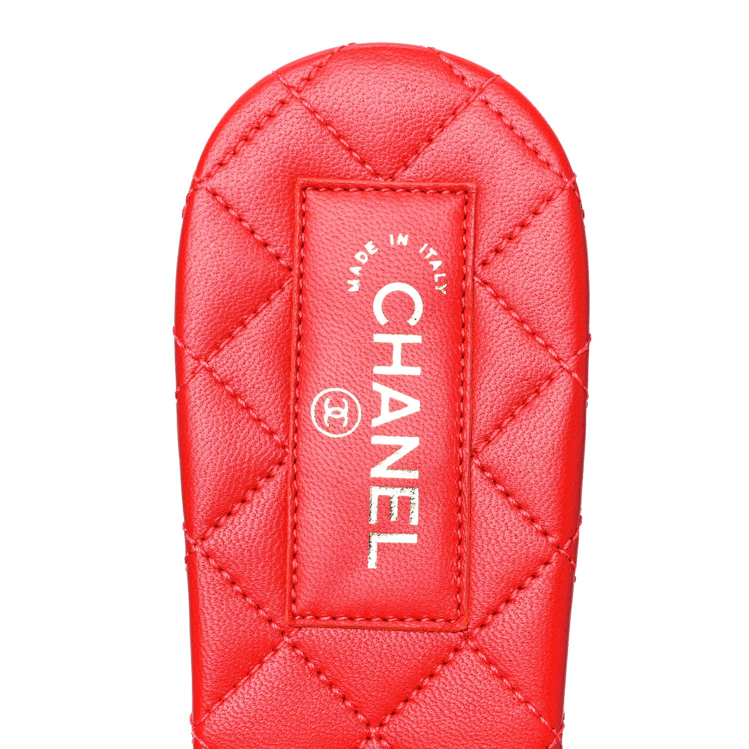 Chanel Satin Mule Sandals 39.5 Red 7 of 9