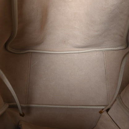 Saint Laurent Grained Deerskin Bea Tote Blanc Vintage 5 of 10