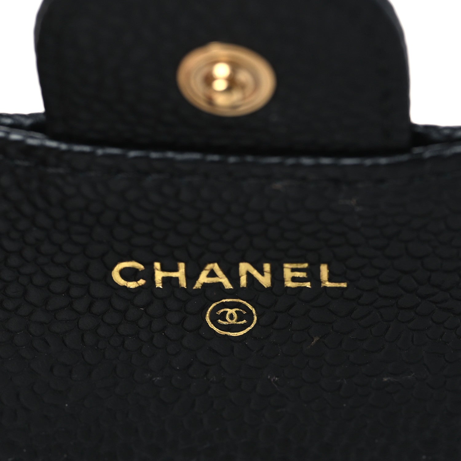 Chanel Caviar Quilted Flap Card Holder Wallet Black 6 of 8