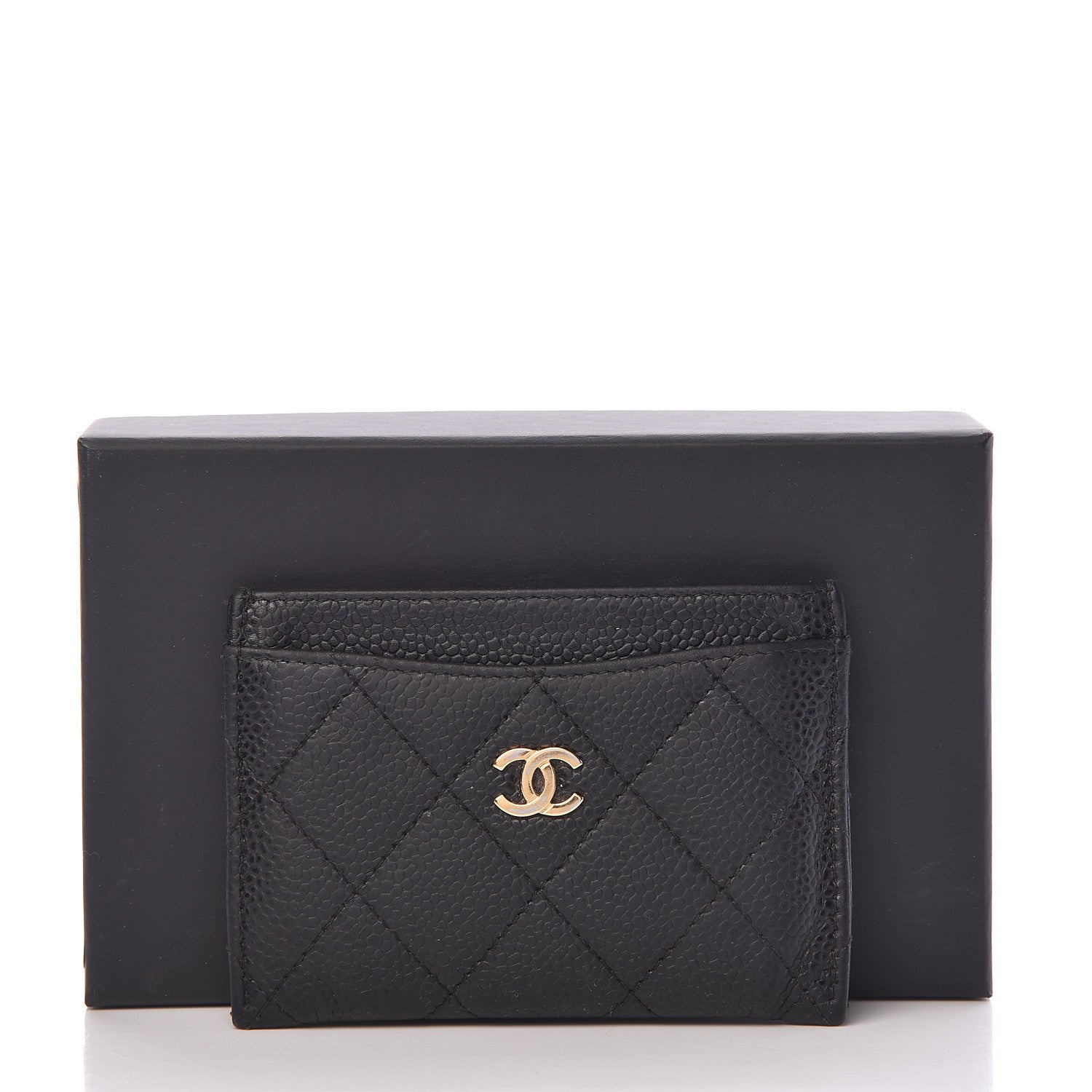 Chanel Caviar Quilted Card Holder Black 15 of 15