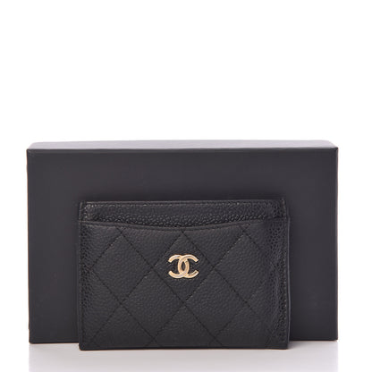 Chanel Caviar Quilted Card Holder Black 15 of 15