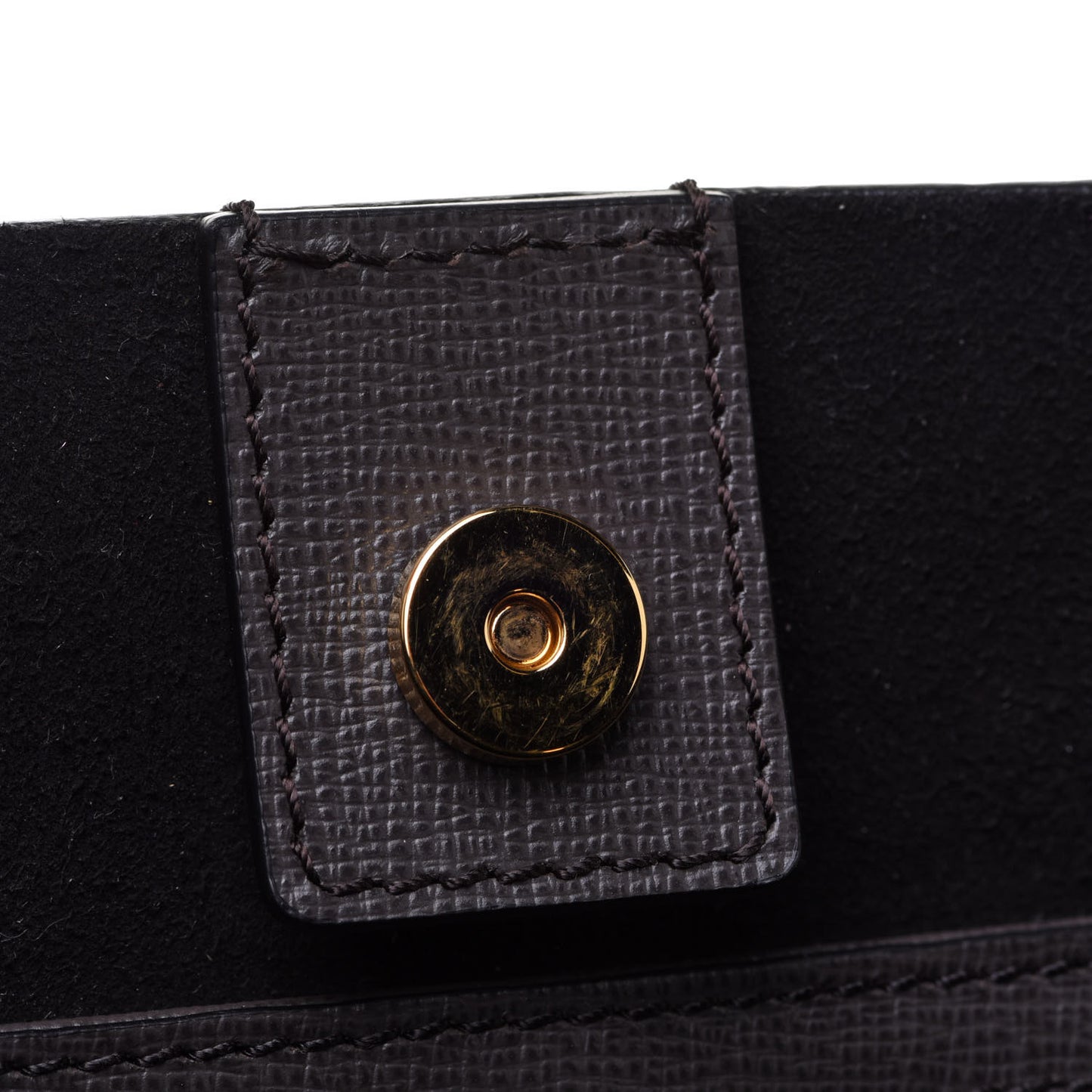 Grained Calfskin Small T Tote Grey