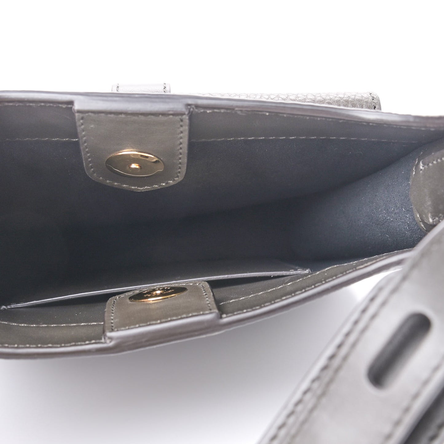 Calfskin T Twist Crossbody Bag Brown
