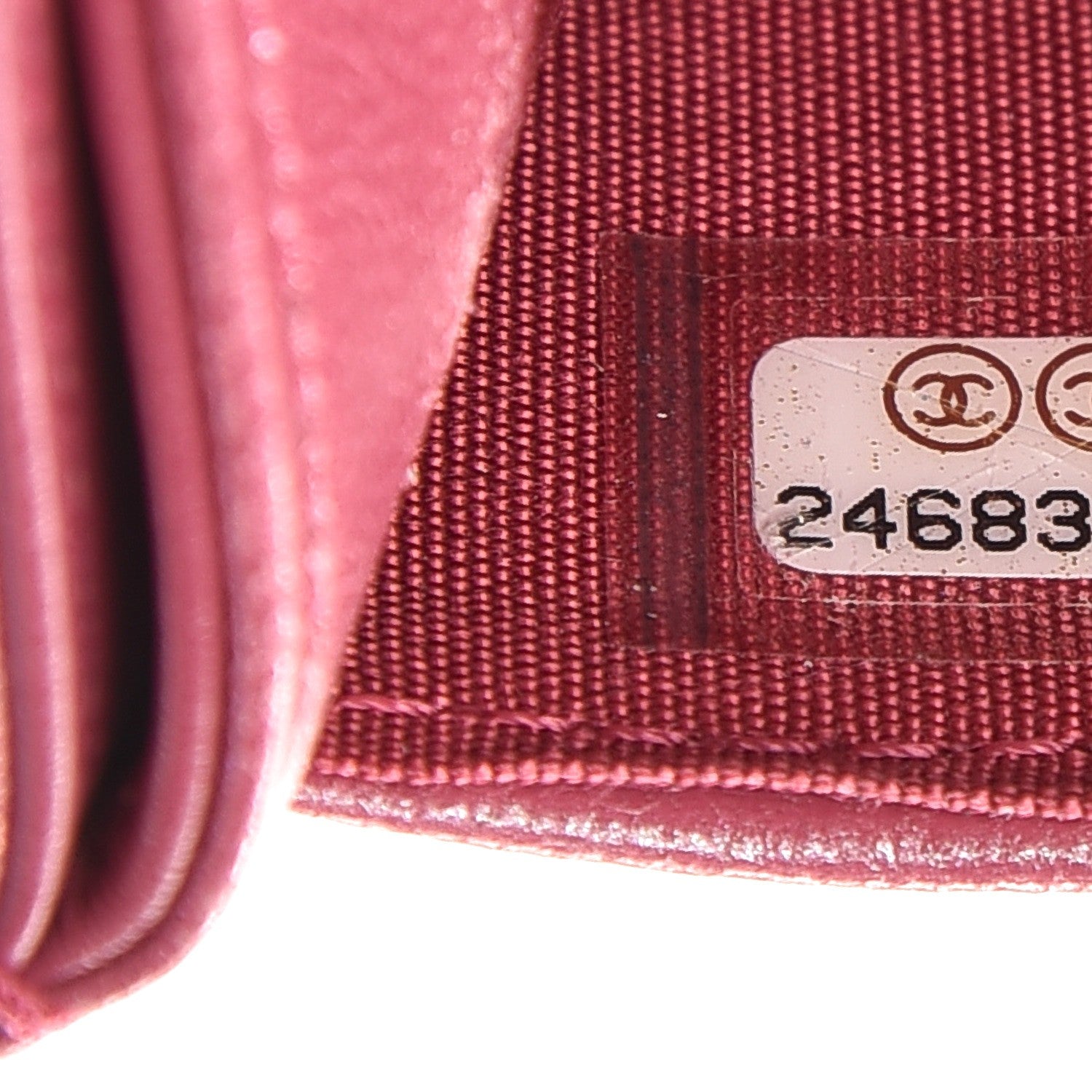 Chanel Lambskin Camellia Embossed Card Holder Fuchsia 8 of 9