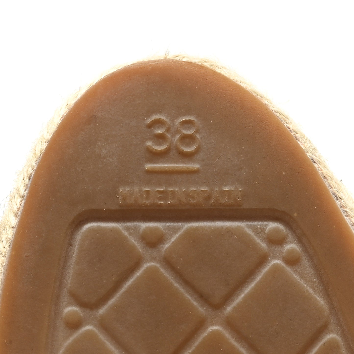 Fabric Biarritz CC Espadrilles 38 Beige Black