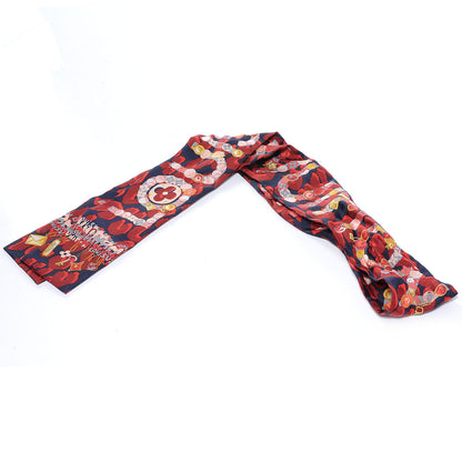 Louis Vuitton Silk Leopard Charms Bandeau Navy 2 of 4