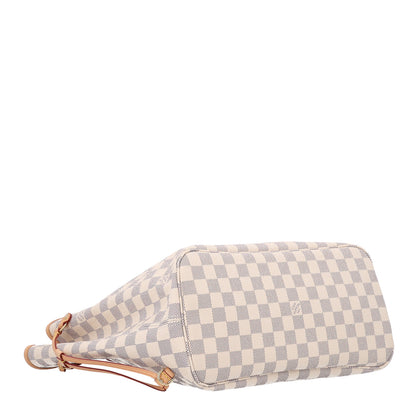 Louis Vuitton Damier Azur Neo Neverfull MM Rose Ballerine 4 of 10