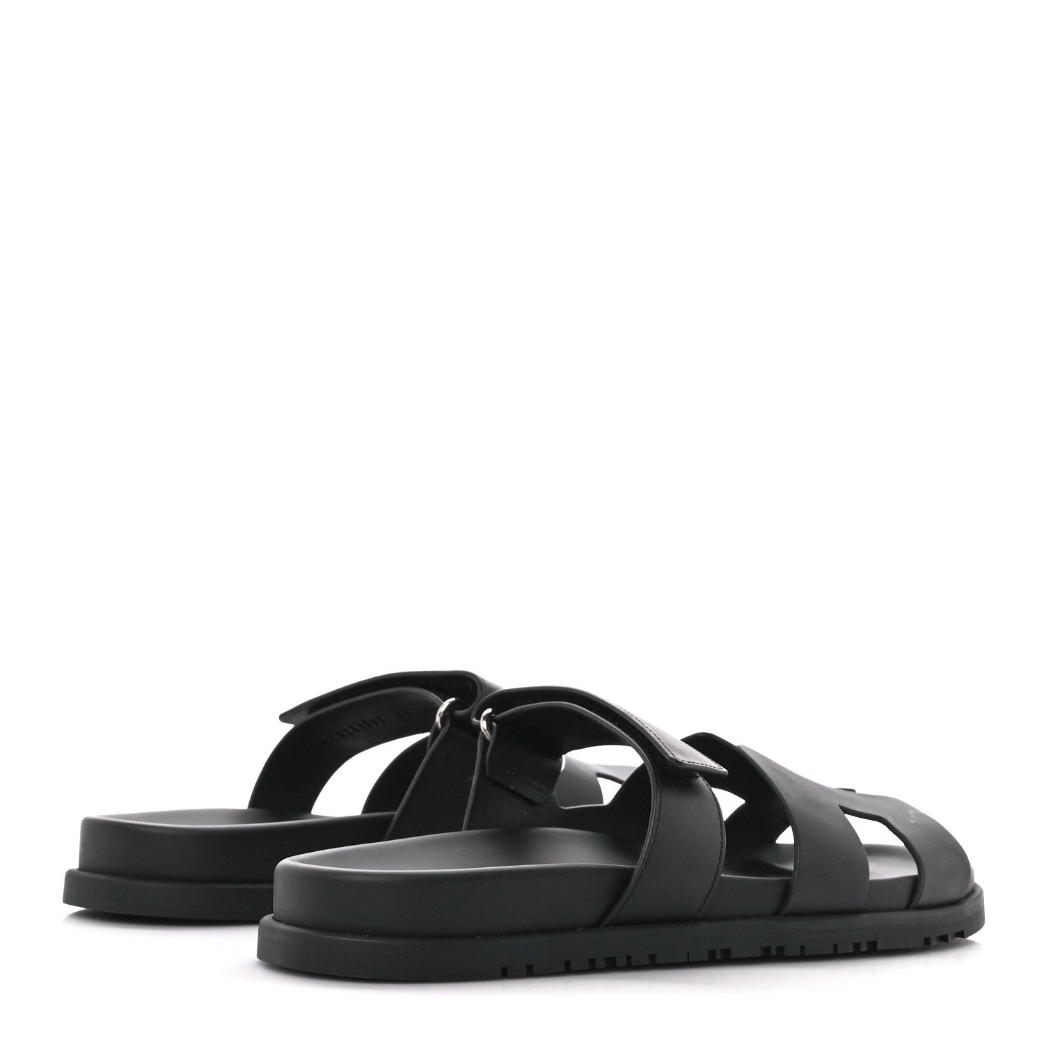 Hermes Calfskin Womens Chypre Sandals 41 Black 4 of 9