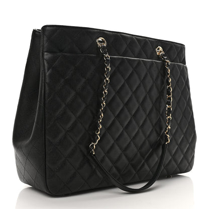 Chanel Caviar Quilted Large Shopping Tote Black 3 of 10