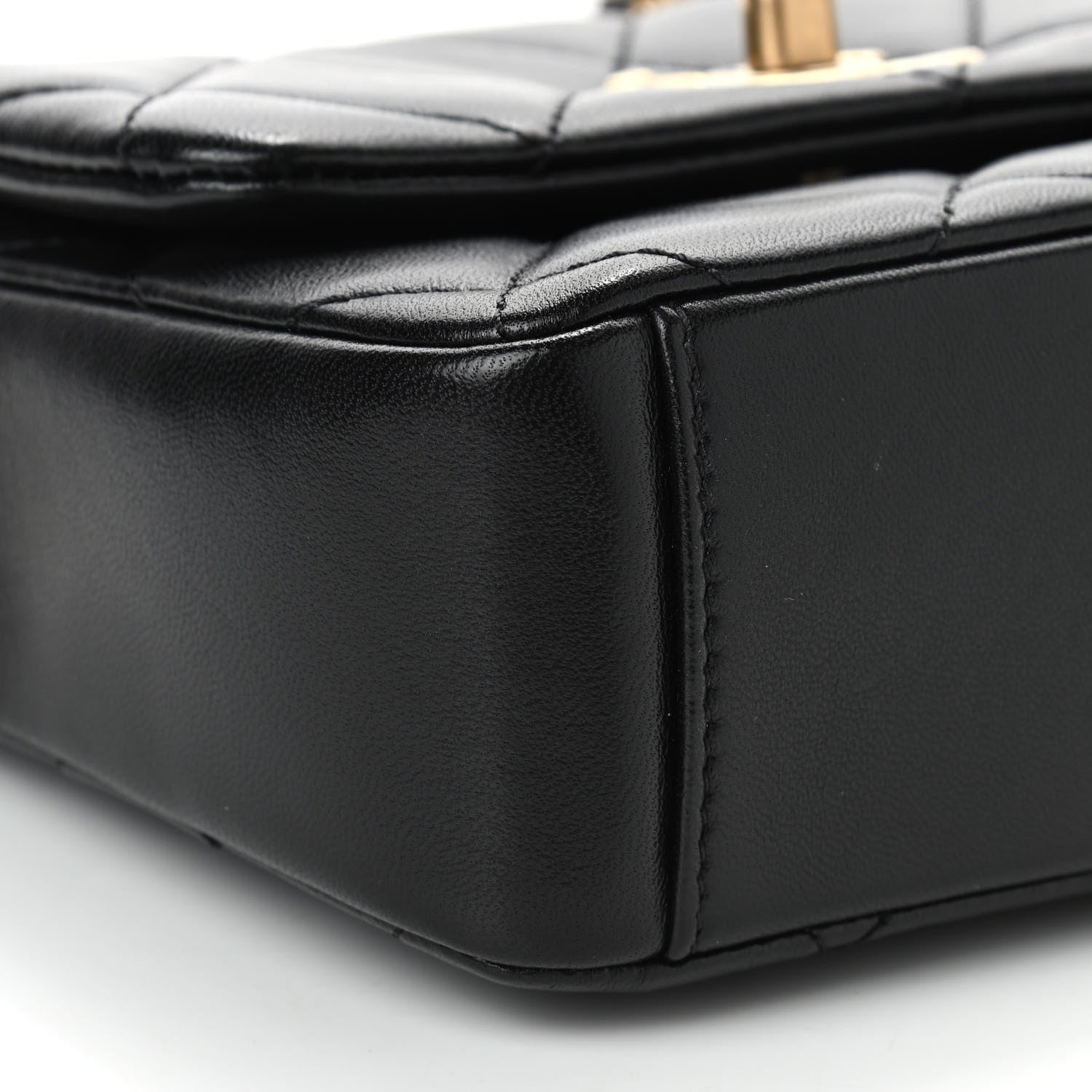 Chanel Lambskin Quilted Mini Side Note Flap Black 9 of 11