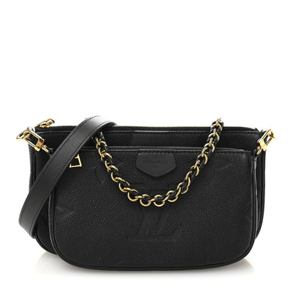 Louis Vuitton Empreinte Monogram Giant Multi Pochette Accessories Black 1 of 10