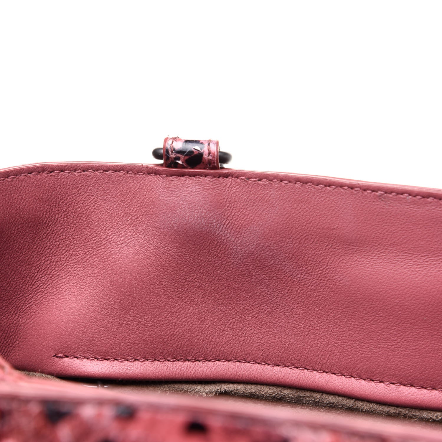 Bottega Veneta Nappa Intrecciato Snakeskin Large Flow Wave Tote Red 13 of 13