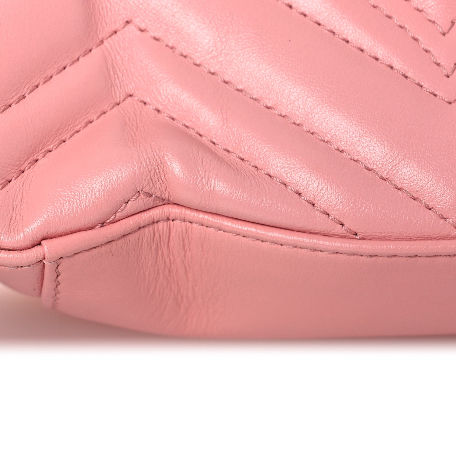 Gucci Calfskin Matelasse Mini GG Marmont Top Handle Shoulder Bag Wild Rose 14 of 17