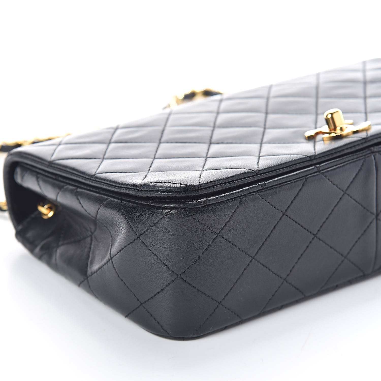 Chanel Lambskin Quilted Small Single Flap Black 10 of 11