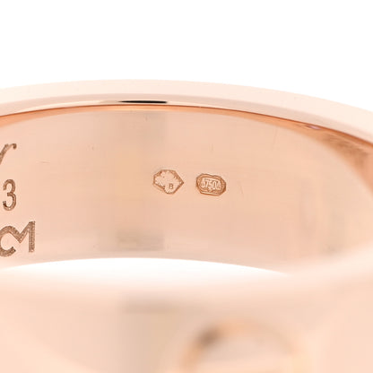 Cartier 18K Pink Gold Pink Sapphire 5.5mm LOVE Ring 53 6.5 5 of 5