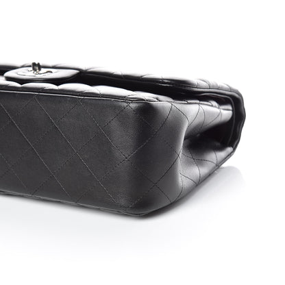 Chanel Lambskin Quilted Jumbo Double Flap Black 6 of 10