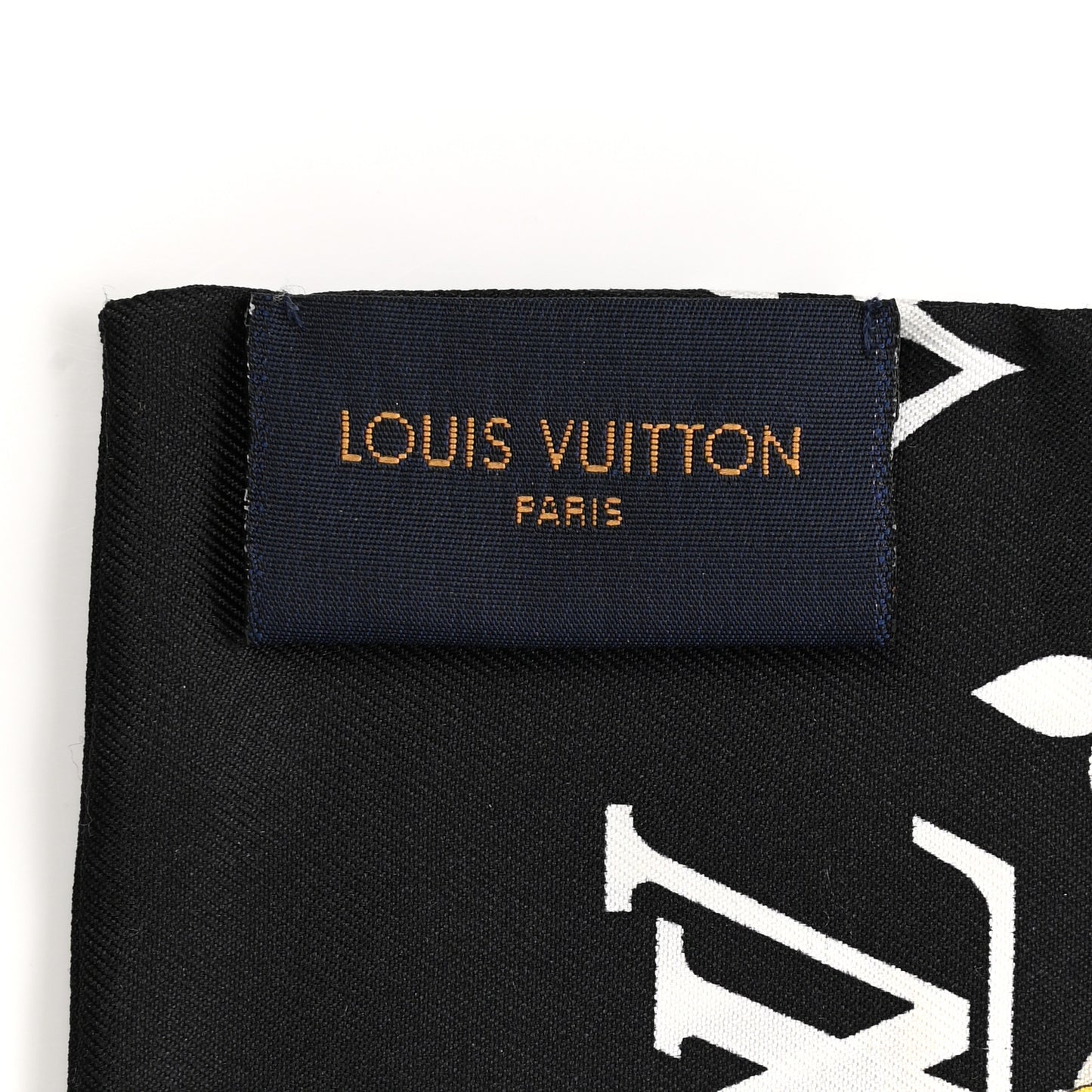 Silk Monogram Confidential Bandeau Black