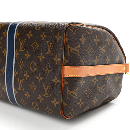 Louis Vuitton Monogram My LV Heritage Speedy Bandouliere 30 Blue Marine Gris 10 of 12