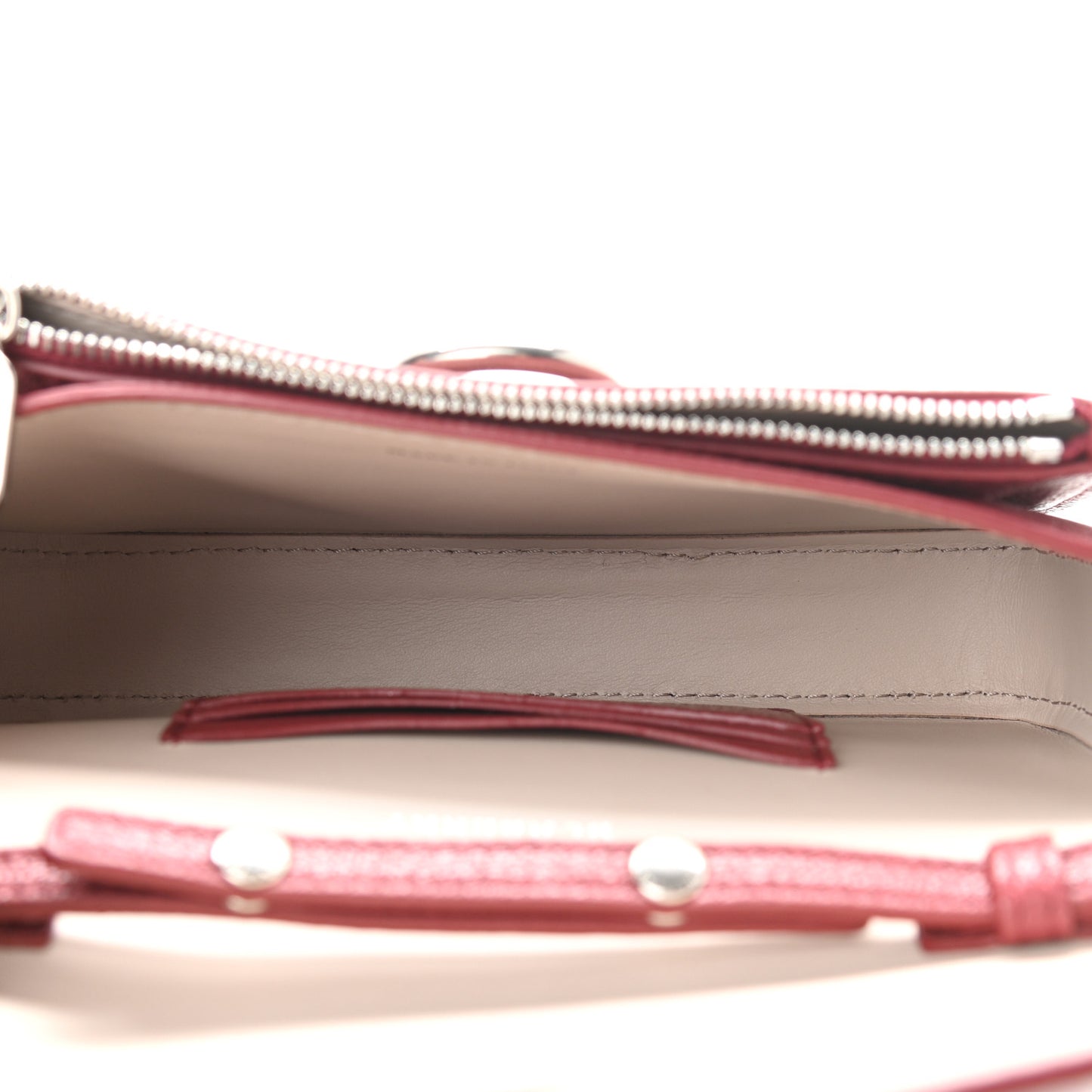 Hayes Goatskin D-Ring Mini Bag Crimson
