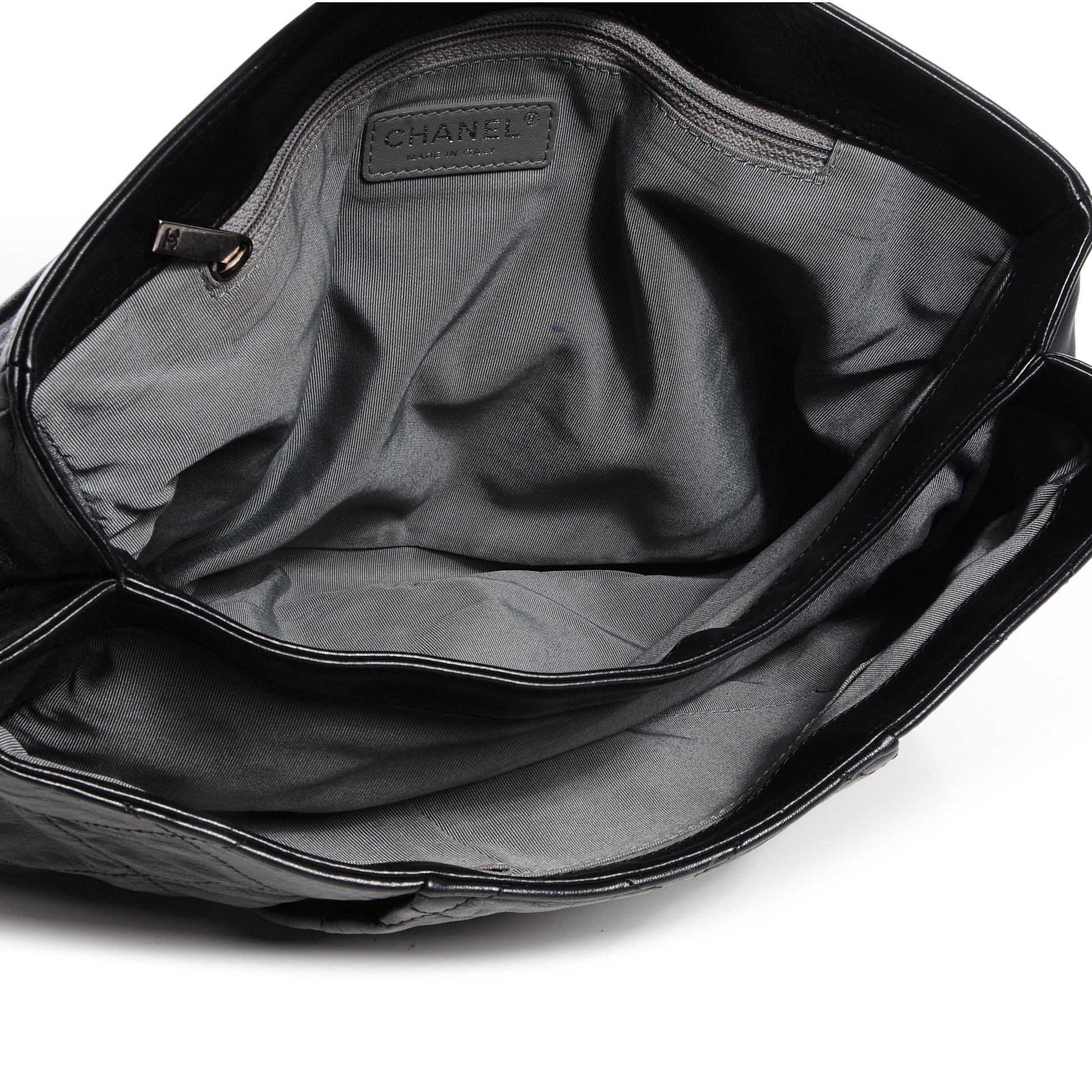 Chanel Calfskin Coco Pleats Flap Black 5 of 8