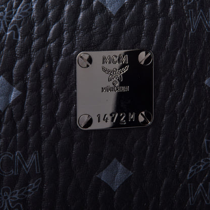 MCM Visetos Small Side Stud Stark Backpack Black 4 of 4