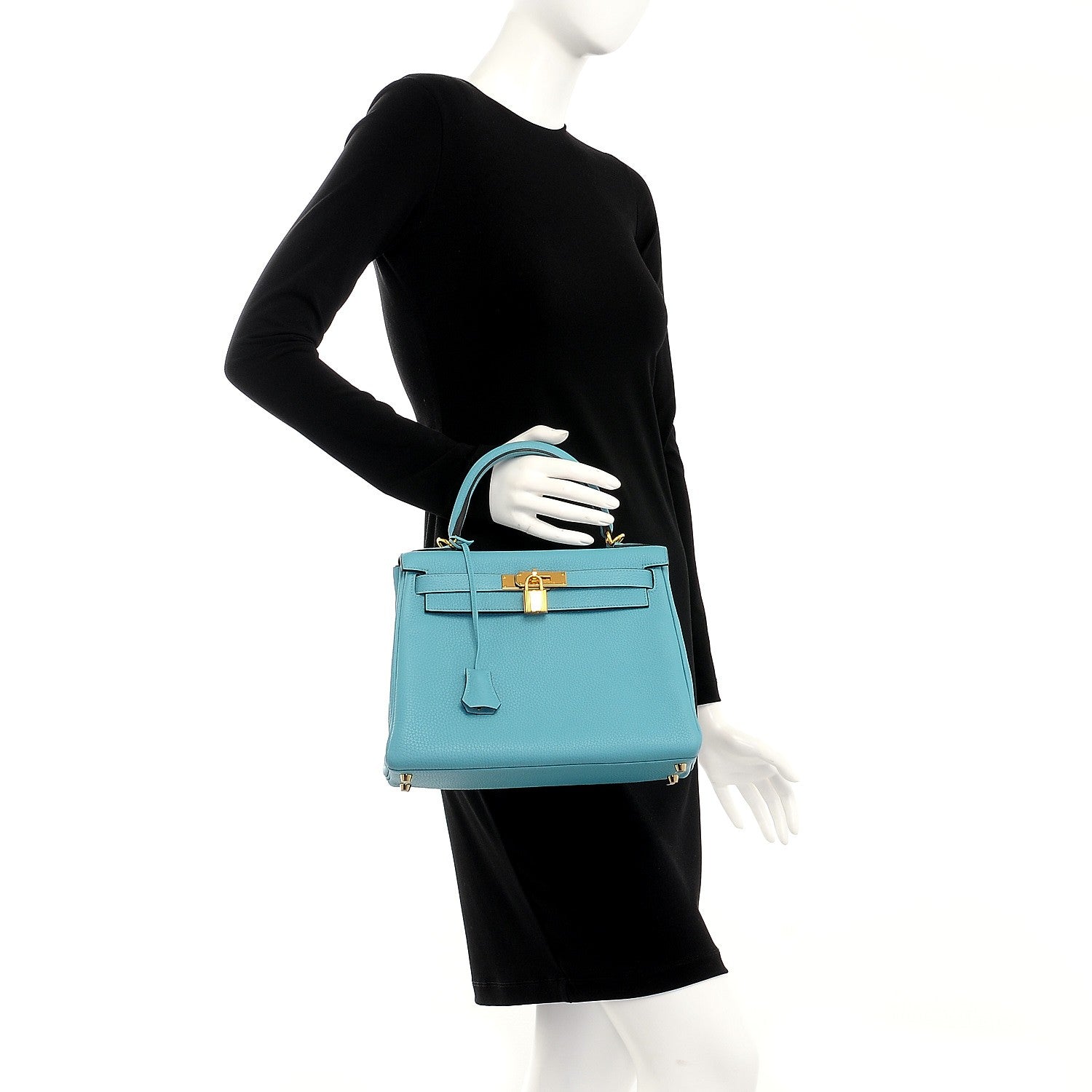 Hermes Taurillon Clemence Kelly Retourne 28 Bleu Saint Cyr 2 of 30