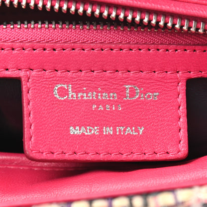 Christian Dior Tweed Medium Lady Dior Pink Multicolor 6 of 9