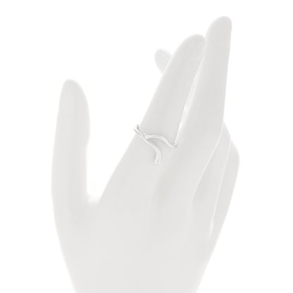 Tiffany Sterling Silver Elsa Peretti Teardrop Dangle Ring 53 6.25 53/6.25 2 of 4