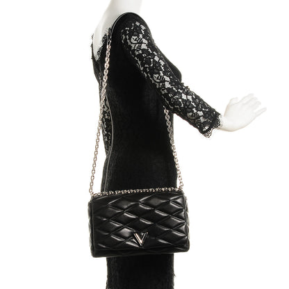 Louis Vuitton Lambskin Malletage GO-14 MM Black 2 of 7