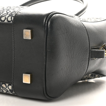 Loewe Jacquard Anagram Calfskin Amazona 28 Black Navy 9 of 10
