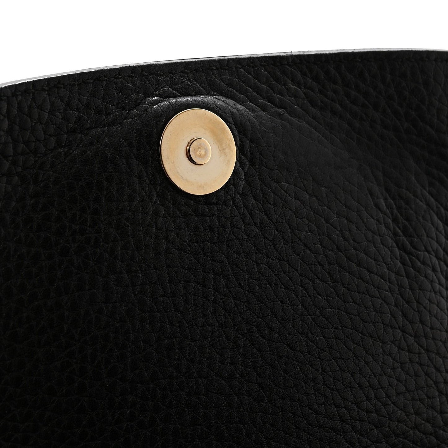 Pebbled Calfskin Medium Soho Flap Crossbody Black