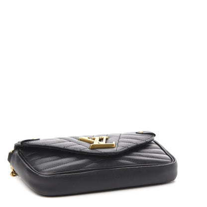 Louis Vuitton Calfskin New Wave Chain Pochette Black 3 of 9