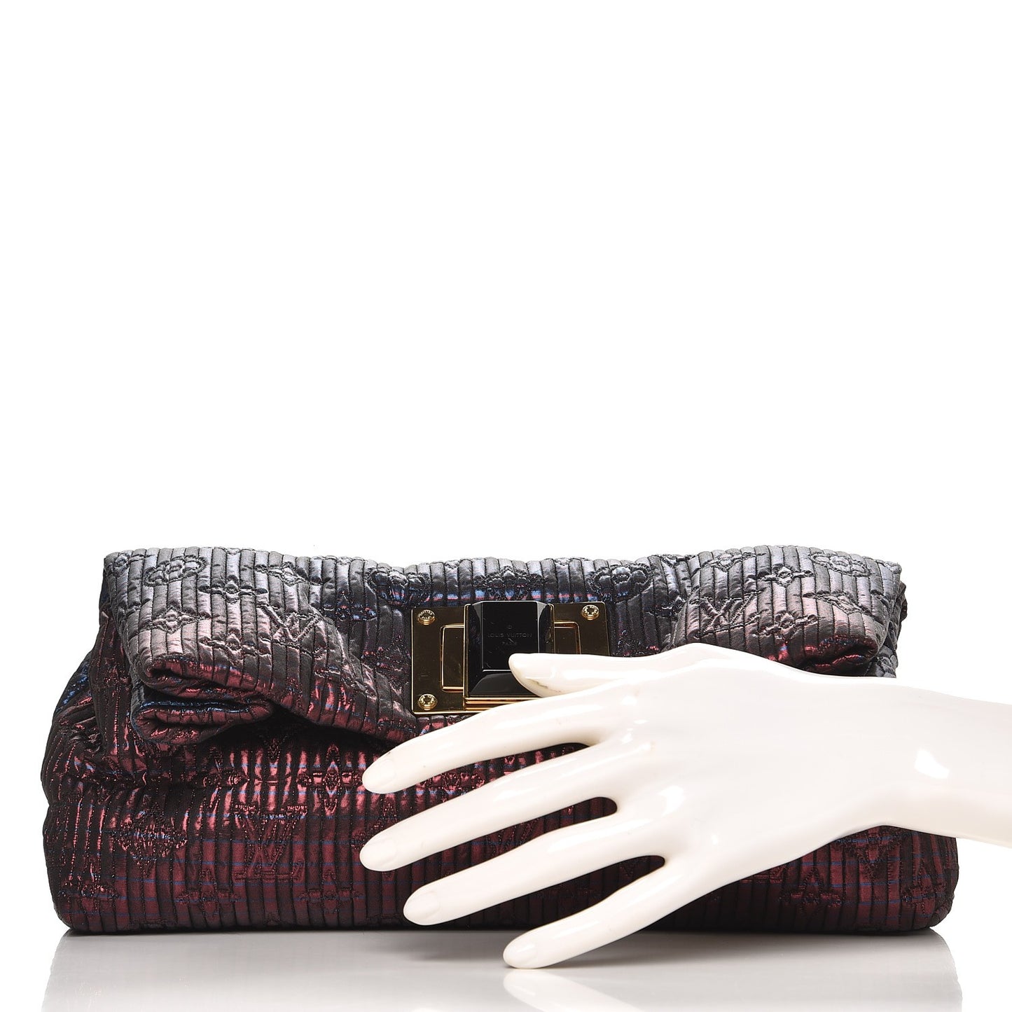 Jacquard Quilted Monogram Altair Clutch Marine