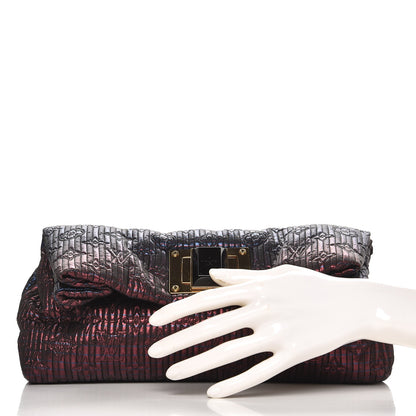 Louis Vuitton Jacquard Quilted Monogram Altair Clutch Marine 2 of 8