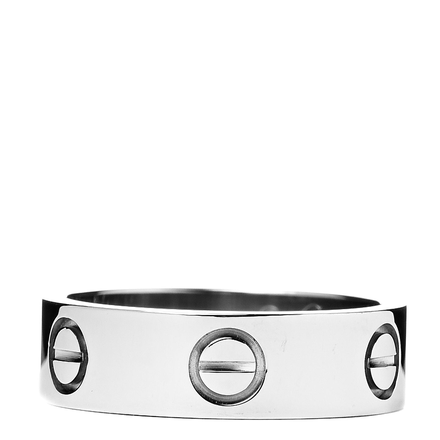 18K White Gold 5.5mm LOVE Ring 52 6