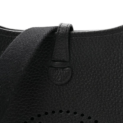 Hermes Taurillon Clemence Evelyne TPM Black 7 of 10