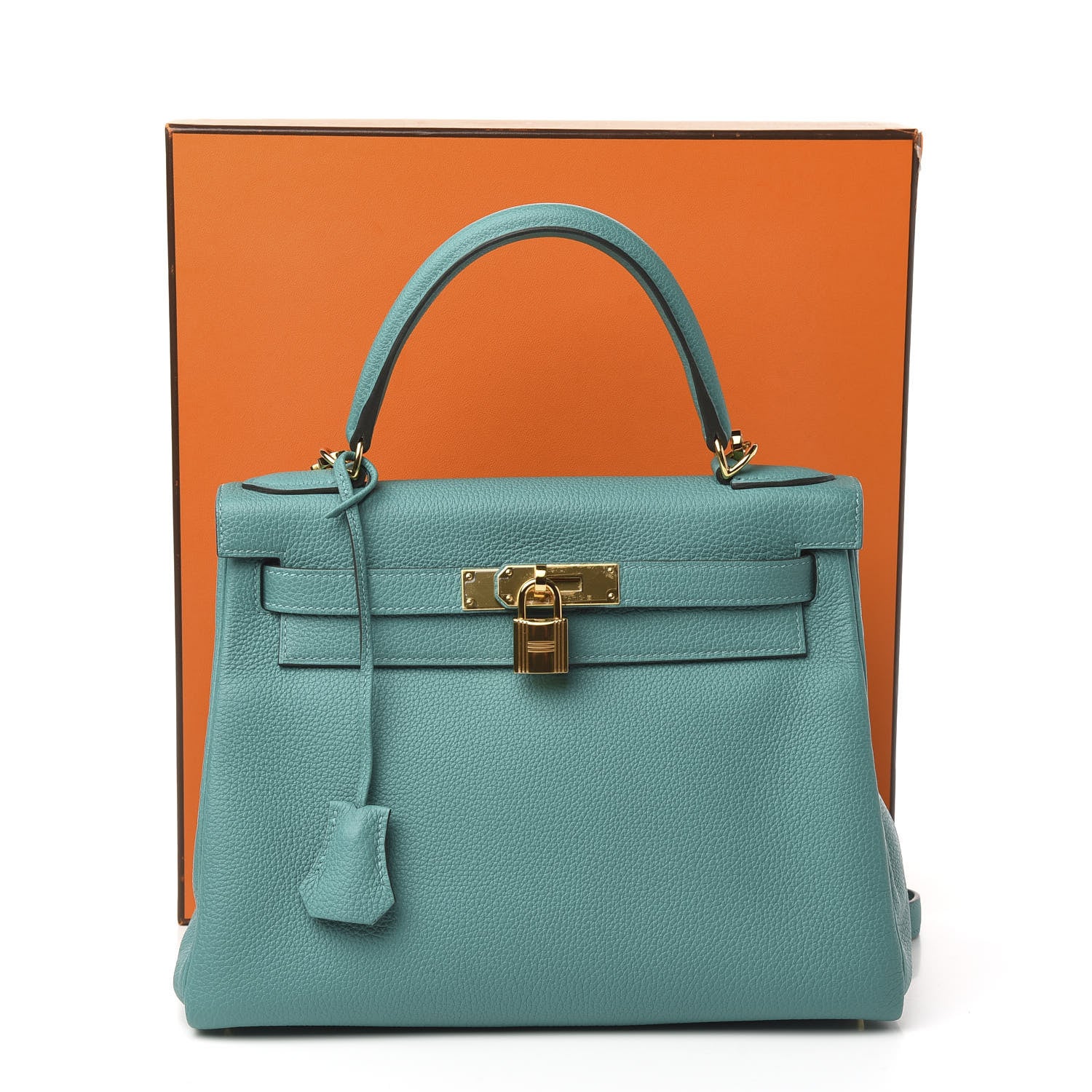 Hermes Togo Kelly Retourne 28 Vert Verone 9 of 9