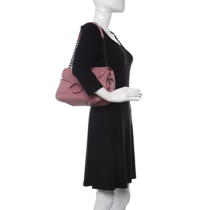 Bottega Veneta Nappa Intrecciato Rialto Shoulder Bag Rose Pink 2 of 15