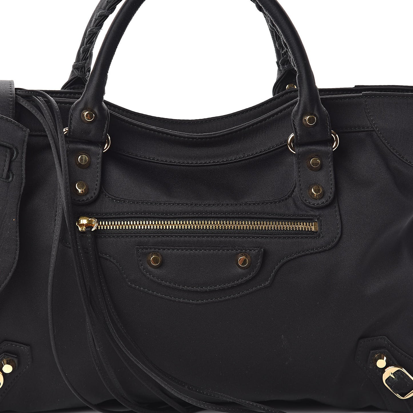 Satin Classic Gold Hardware City Black
