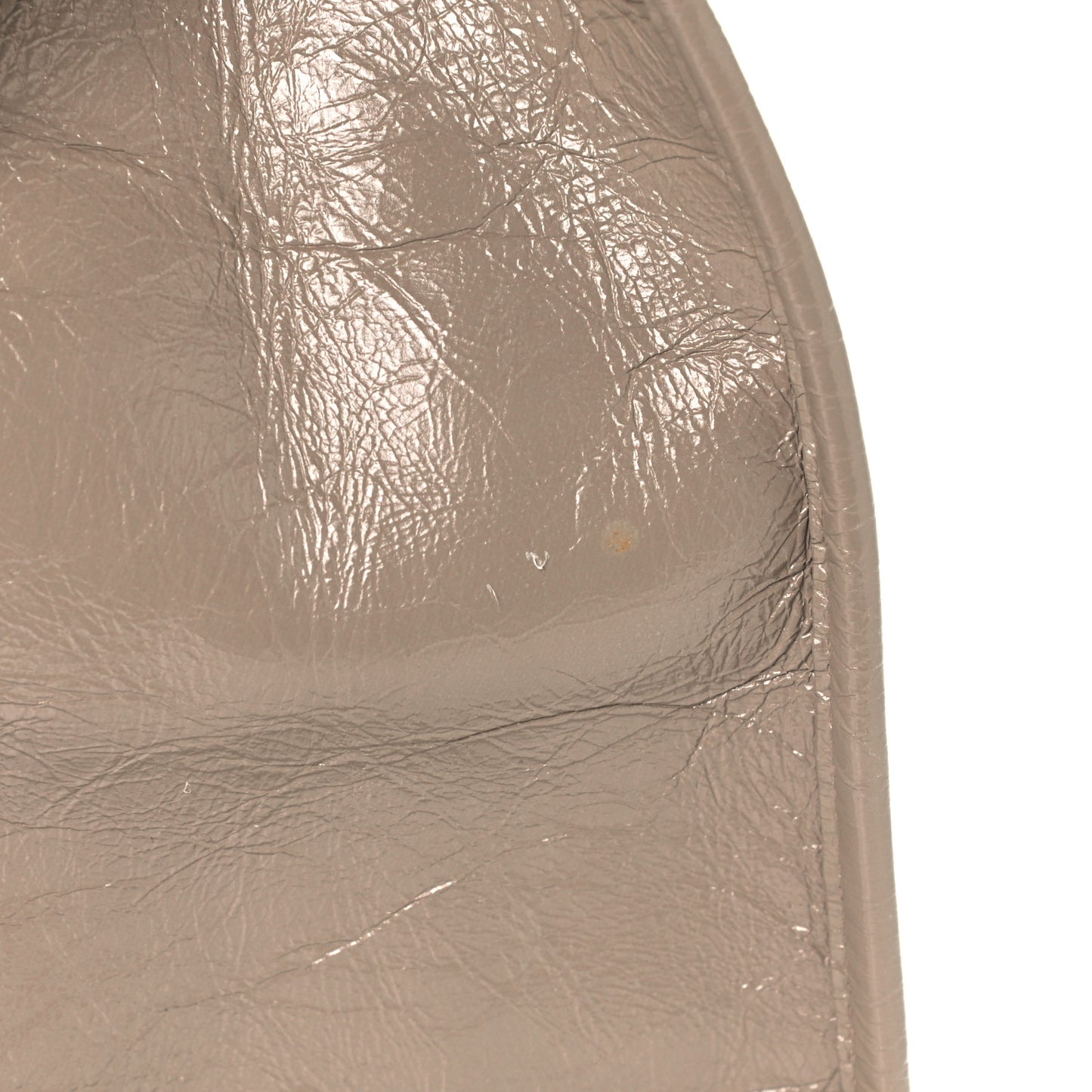 Crinkled Calfskin Matelasse Monogram Large Niki Shopper Tote Dusty Grey