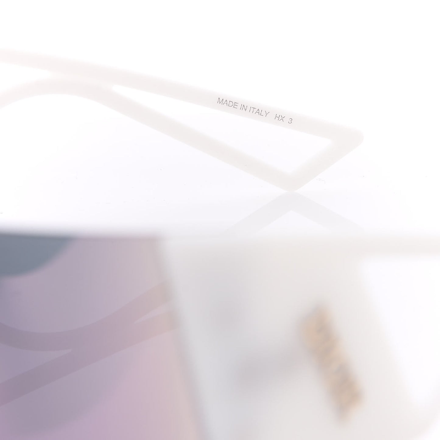 Acetate Mirrored KaleiDiorscopic Sunglasses Multicolor White