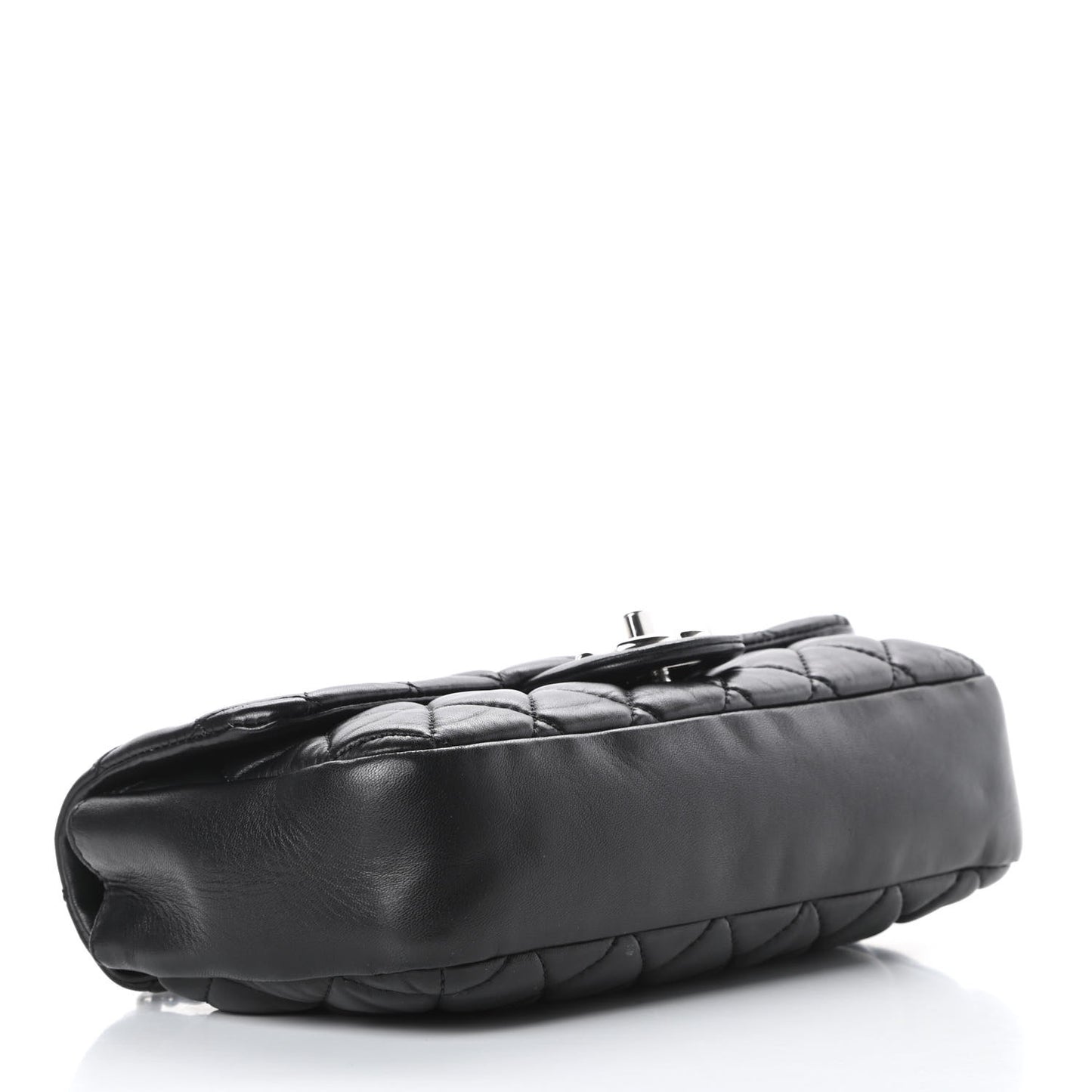 Lambskin Quilted Medium Coco Rain Flap Black