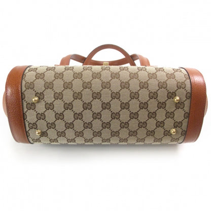 Gucci Monogram Bamboo Bullet Satchel 4 of 11