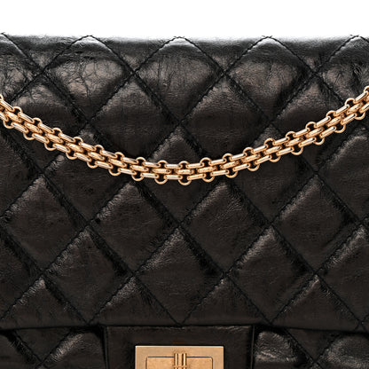 Chanel Metallic Aged Calfskin Quilted 2.55 Reissue 227 Flap Black 8 of 10