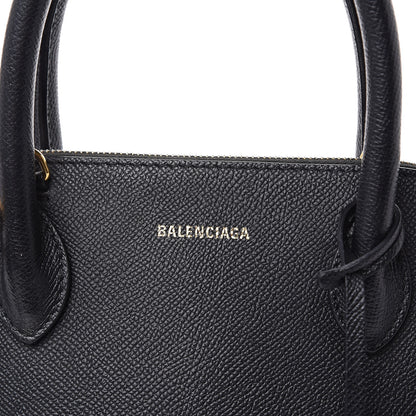 Balenciaga Signature Grained Calfskin Logo S Ville Top Handle Bag Black 6 of 13