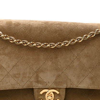 Chanel Suede Calfskin Small Souplissimo Maxi Flap Dark Beige 8 of 10