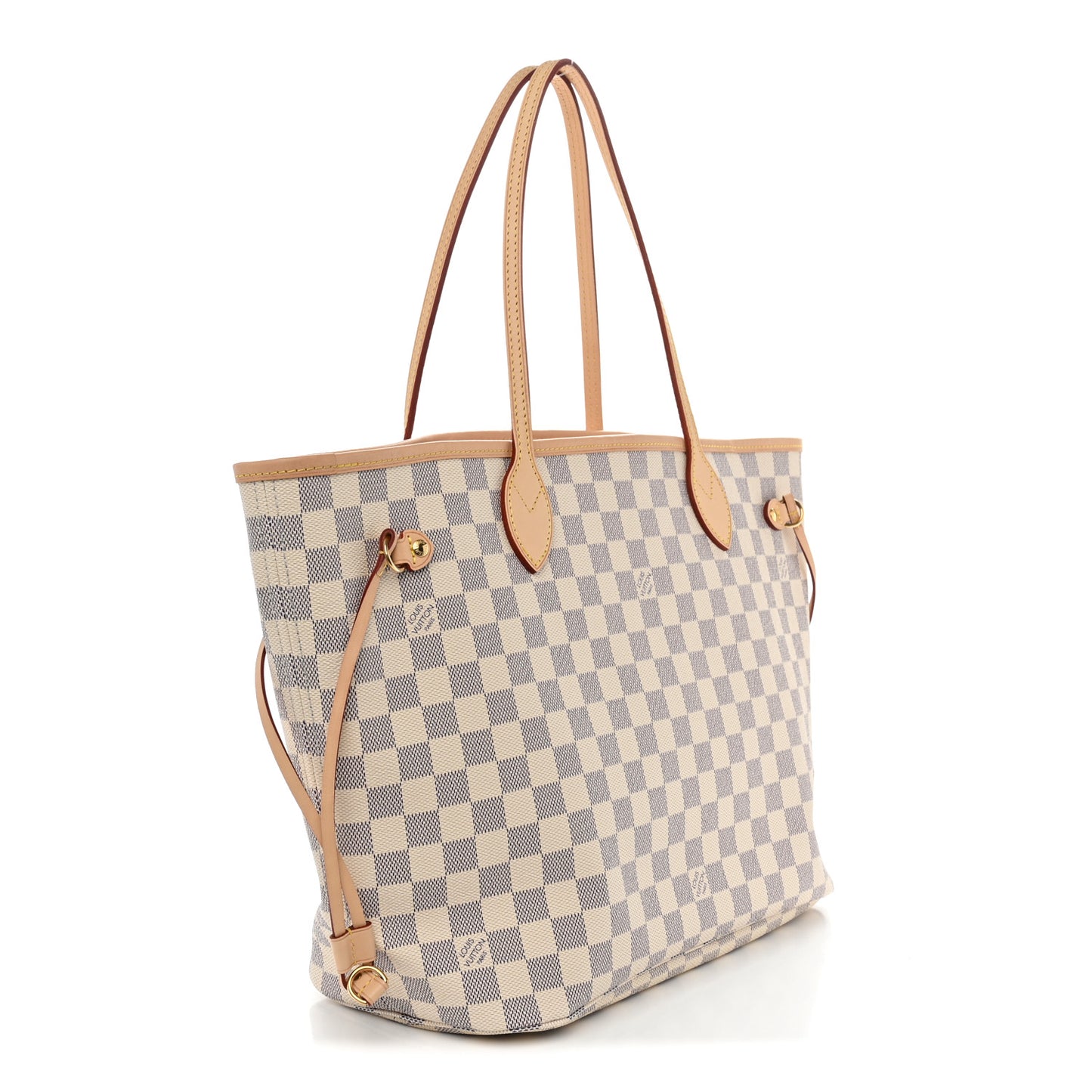 Damier Azur Neo Neverfull MM Rose Ballerine